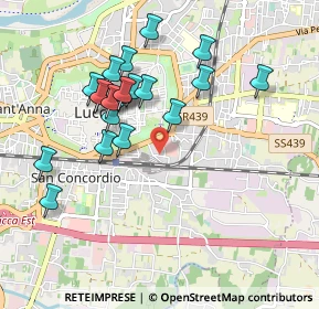 Mappa Via Nazario Sauro, 55100 Lucca LU, Italia (0.9345)