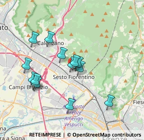 Mappa Viale Michelangelo Buonarroti, 50019 Sesto Fiorentino FI, Italia (3.41786)