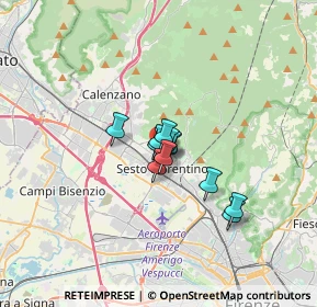 Mappa Viale Michelangelo Buonarroti, 50019 Sesto Fiorentino FI, Italia (1.76417)