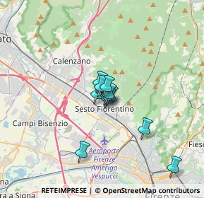 Mappa Viale Michelangelo Buonarroti, 50019 Sesto Fiorentino FI, Italia (2.05545)