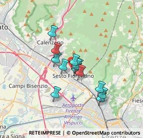 Mappa Viale Michelangelo Buonarroti, 50019 Sesto Fiorentino FI, Italia (2.45077)