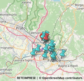 Mappa Viale Michelangelo Buonarroti, 50019 Sesto Fiorentino FI, Italia (4.916)