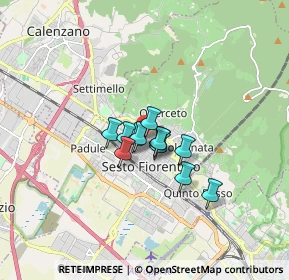 Mappa Viale Michelangelo Buonarroti, 50019 Sesto Fiorentino FI, Italia (0.93667)