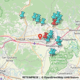 Mappa Via Giacomo Puccini, 55014 Marlia LU, Italia (7.84056)