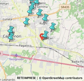 Mappa VIA PROVINCIALE LUCCHESE ROMANA, 55016 Porcari LU, Italia (2.43583)