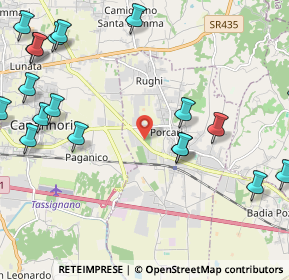 Mappa VIA PROVINCIALE LUCCHESE ROMANA, 55016 Porcari LU, Italia (3.062)