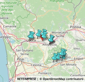 Mappa VIA PROVINCIALE LUCCHESE ROMANA, 55016 Porcari LU, Italia (10.76154)