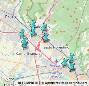 Mappa VIA DEGLI OLMI-ANG, 50019 Firenze FI, Italia (3.9975)