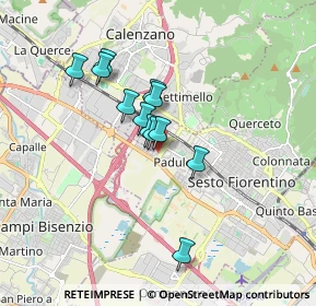 Mappa VIA DEGLI OLMI-ANG, 50019 Firenze FI, Italia (1.3325)