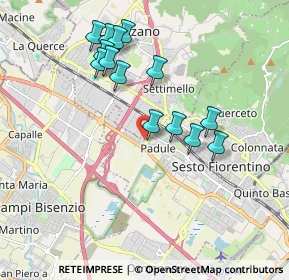 Mappa VIA DEGLI OLMI-ANG, 50019 Firenze FI, Italia (1.83071)