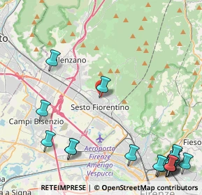 Mappa Via Cesare Battisti, 50019 Sesto Fiorentino FI, Italia (6.77556)