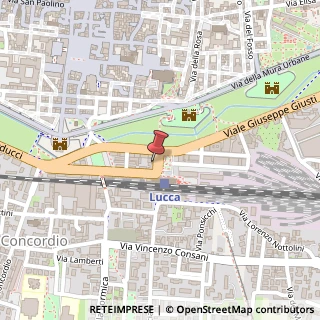 Mappa Piazzale B. Ricasoli, 207, 55100 Lucca, Lucca (Toscana)