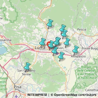 Mappa Via del Marginone, 55012 Lucca LU, Italia (5.3425)