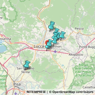 Mappa Via del Marginone, 55012 Lucca LU, Italia (5.02167)