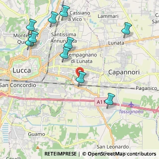 Mappa Via del Marginone, 55012 Lucca LU, Italia (2.76818)