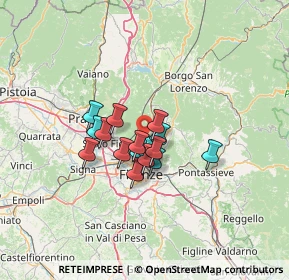 Mappa Via di Belvedere, 50019 Sesto Fiorentino FI, Italia (8.65375)