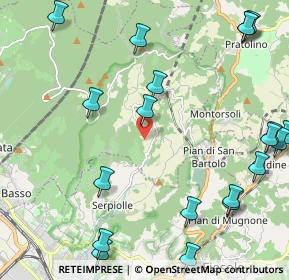 Mappa Via di Belvedere, 50019 Sesto Fiorentino FI, Italia (3.017)