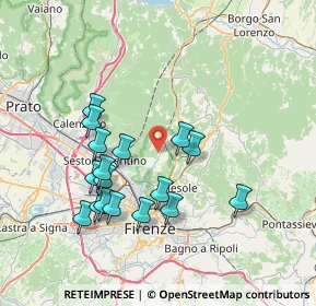 Mappa Via di Belvedere, 50019 Sesto Fiorentino FI, Italia (7.32471)