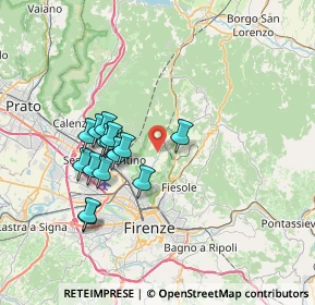 Mappa Via di Belvedere, 50019 Sesto Fiorentino FI, Italia (6.55867)