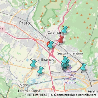 Mappa Via Maestri del Lavoro, 50013 Campi Bisenzio FI, Italia (4.12091)