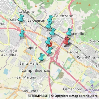 Mappa Via Maestri del Lavoro, 50013 Campi Bisenzio FI, Italia (1.67091)
