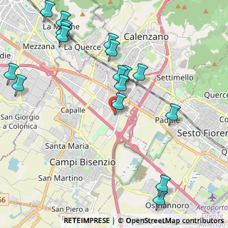 Mappa Via Maestri del Lavoro, 50013 Campi Bisenzio FI, Italia (2.63882)