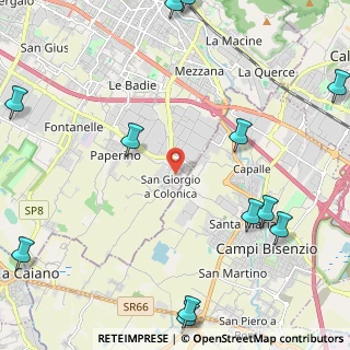 Mappa Via Camillo Dami, 59100 Prato PO, Italia (3.45077)