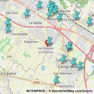 Mappa Via Camillo Dami, 59100 Prato PO, Italia (3.04)