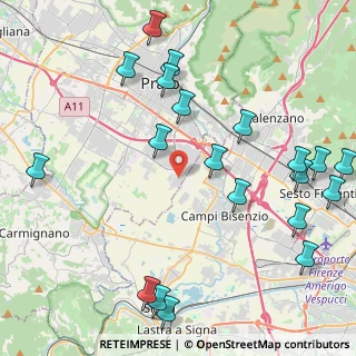 Mappa Via Camillo Dami, 59100 Prato PO, Italia (5.4975)
