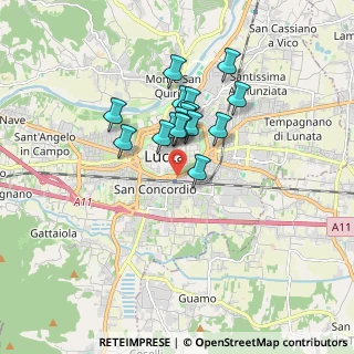 Mappa Piazzale Curtatone, 55100 Lucca LU, Italia (1.26176)