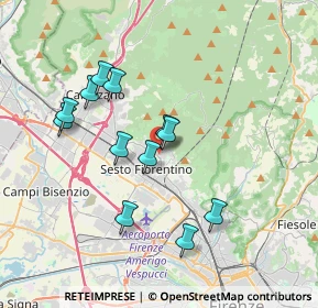Mappa Via Gaspero Bencini, 50019 Sesto Fiorentino FI, Italia (3.41417)