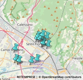 Mappa Via Gaspero Bencini, 50019 Sesto Fiorentino FI, Italia (3.008)