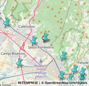 Mappa Via Gaspero Bencini, 50019 Sesto Fiorentino FI, Italia (6.87083)