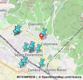 Mappa Via Gaspero Bencini, 50019 Sesto Fiorentino FI, Italia (1.04917)