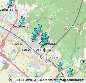 Mappa Via Gaspero Bencini, 50019 Sesto Fiorentino FI, Italia (2.54357)