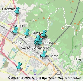 Mappa Via Gaspero Bencini, 50019 Sesto Fiorentino FI, Italia (1.3825)