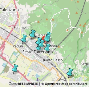 Mappa Via Gaspero Bencini, 50019 Sesto Fiorentino FI, Italia (1.56923)