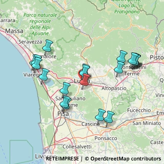 Mappa Via Montanara, 55100 Lucca LU, Italia (16.641)