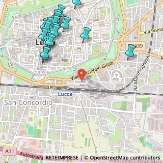 Mappa Via Giuseppe Mazzini, 55100 Lucca LU, Italia (0.727)
