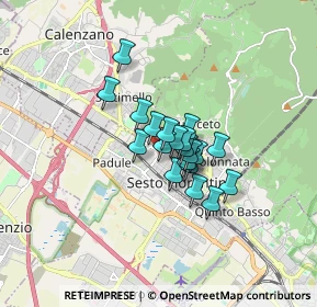Mappa Viale Giulio Cesare, 50019 Sesto Fiorentino FI, Italia (1.0005)