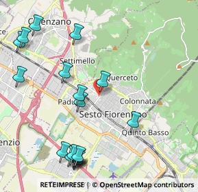 Mappa Viale Giulio Cesare, 50019 Sesto Fiorentino FI, Italia (2.62167)