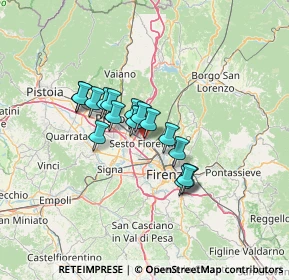 Mappa Viale Giulio Cesare, 50019 Sesto Fiorentino FI, Italia (9.56813)