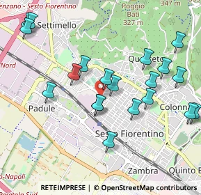 Mappa Viale Giulio Cesare, 50019 Sesto Fiorentino FI, Italia (1.101)