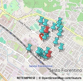 Mappa Viale Giulio Cesare, 50019 Sesto Fiorentino FI, Italia (0.3575)