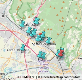 Mappa Viale Giulio Cesare, 50019 Sesto Fiorentino FI, Italia (3.10412)