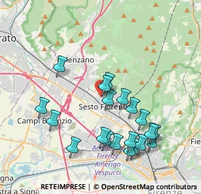 Mappa Viale Giulio Cesare, 50019 Sesto Fiorentino FI, Italia (4.069)