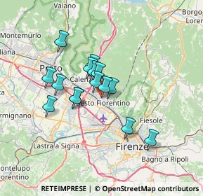 Mappa Via Benvenuto Cellini, 50019 Sesto Fiorentino FI, Italia (5.284)