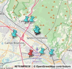 Mappa Via Benvenuto Cellini, 50019 Sesto Fiorentino FI, Italia (3.22583)