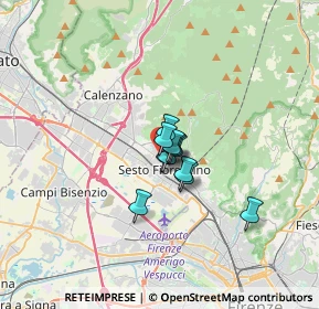 Mappa Via Benvenuto Cellini, 50019 Sesto Fiorentino FI, Italia (1.66182)