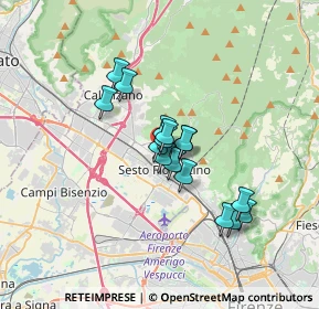 Mappa Via Benvenuto Cellini, 50019 Sesto Fiorentino FI, Italia (2.46563)